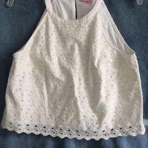 Lilly Pulitzer White Cropped Top